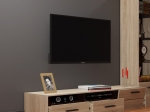 ΕΠΙΠΛΟ TV SOLO 180X52X34 ΑΡΙΣΤΕΡΟ SONOMA-WENGE MDF ΚΑΜΠΥΛΩΤΟ ΤΕΛΕΙΩΜΑ ΣΤΙΣ ΠΟΡΤΕΣ