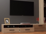 ΕΠΙΠΛΟ TV SOLO 180X52X34 ΑΡΙΣΤΕΡΟ SONOMA-WENGE MDF ΚΑΜΠΥΛΩΤΟ ΤΕΛΕΙΩΜΑ ΣΤΙΣ ΠΟΡΤΕΣ