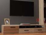 ΕΠΙΠΛΟ TV SOLO 180X52X34CM ΔΕΞΙ SONOMA-WENGE MDF ΚΑΜΠΥΛΩΤΟ ΤΕΛΕΙΩΜΑ ΣΤΙΣ ΠΟΡΤΕΣ