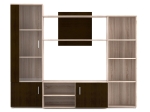 ΣΥΝΘΕΣΗ ΤΗΛΕΟΡΑΣΗΣ TIGRA 215X51.5X177CM ΣΟΝΟΜΑ-WENGE