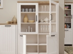 BΙΤΡΙΝΑ VERNE ΔΙΦΥΛΛΗ  114.8X37.2X153CM ΛΕΥΚΟ-ΦΥΣΙΚΟΣ ΔΡΥΣ