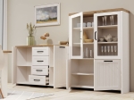 BΙΤΡΙΝΑ VERNE ΔΙΦΥΛΛΗ  114.8X37.2X153CM ΛΕΥΚΟ-ΦΥΣΙΚΟΣ ΔΡΥΣ