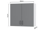 MODEST ΠΑΝΩ ΝΤΟΥΛΑΠΙ ΑΝΘΡΑΚΙ 80X30X72ΕΚ