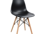 ΚΑΡΕΚΛΑ STEFAN 46.5X53X82CM ΜΑΥΡΟ ΜΕ ΞΥΛΙΝΑ ΠΟΔΙΑ