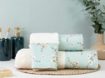 Borea Πετσέτες Σετ 3ΤΜΧ Jasmine 70 x 140 / 50 x 90 / 30 x 50 cm Εκρού