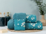 Borea Πετσέτες Σετ 3ΤΜΧ Jasmine 70 x 140 / 50 x 90 / 30 x 50 cm Εκρού