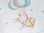 Borea Παπλωματοθήκη Κούνιας Sweet Dreams Baby Λευκό-Σιέλ 110 x 140 cm Λευκό-Σιέλ