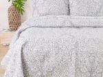 Borea Κουβερλί Εμπριμέ Σετ Maya Γκρι Υπέρδιπλο 220 x 240 cm + (2) 50 x 70 cm Γκρι