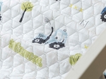 Borea Κουβερλί Κούνιας Trucky 110 x 140 cm Λευκό