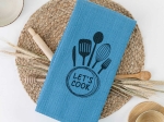 Borea Ποτηρόπανα Κουζίνας Waffle Let's Cook 50 x 70 cm Λευκό