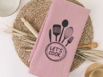 Borea Ποτηρόπανα Κουζίνας Waffle Let's Cook 50 x 70 cm Πετρόλ