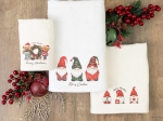 Borea Πετσέτες Χριστουγεννιάτικες Σετ 2ΤΜΧ Christmas Party Εκρού 50 x 90 / 30 x 50 cm Εκρού
