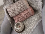 Borea Ριχτάρι Σενίλ Διθέσιο Roses 180 x 250 cm Γκρι