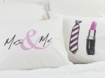Borea Ζεύγος Μαξιλαροθήκες Tie&Lipstick (2) 50 x 70 cm Λευκό
