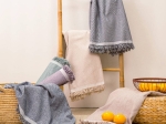 Borea Ριχτάρι Βαμβακερό Τετραθέσιο Basic 180 x 320 cm Γκρι