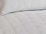 Borea Επίστρωμα Καπιτονέ Βαμβακερό 180 x 200 cm + 35 cm Λευκό