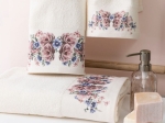 Borea Πετσέτες Σετ 3ΤΜΧ Bellerose 70 x 140 / 50 x 90 / 30 x 50 cm Λευκό