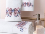 Borea Πετσέτες Σετ 3ΤΜΧ Bellerose 70 x 140 / 50 x 90 / 30 x 50 cm Λευκό