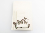 Borea Πετσέτες Σετ 2ΤΜΧ Butterfly 50 x 90 / 30 x 50 cm Εκρού