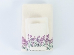 Borea Πετσέτες Σετ 2ΤΜΧ Forget me Not 50 x 90 / 30 x 50 cm Εκρού