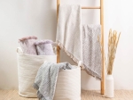 Borea Ριχτάρι Βαμβακερό Διθέσιο Boho 180 x 250 cm Γκρι