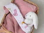 Borea Κουβέρτα Αγκαλιάς Bunny 80 x 110 cm Ροζέ