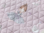 Borea Κουβερλί Κούνιας Odette 110 x 140 cm Λιλά