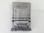 Borea Πετσέτες Σετ 3ΤΜΧ Jill 70 x 140 / 50 x 90 / 30 x 50 cm Σπαγγί