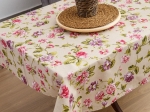 Borea Τραπεζομάντηλο Rosebud 140 x 140 cm Μπεζ-Λιλά