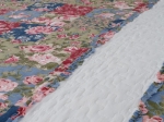 Borea Κουβερλί Εμπριμέ Σετ Γ-1 Υπέρδιπλο 220 x 240 cm + (2) 50 x 70 cm Μπλε
