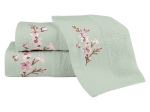 Borea Πετσέτες Σετ 3ΤΜΧ Cherry Blossom 70 x 140 / 50 x 90 / 30 x 50 cm Λευκό