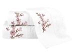 Borea Πετσέτες Σετ 3ΤΜΧ Cherry Blossom 70 x 140 / 50 x 90 / 30 x 50 cm Λευκό