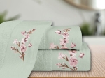 Borea Πετσέτες Σετ 3ΤΜΧ Cherry Blossom 70 x 140 / 50 x 90 / 30 x 50 cm Πούδρα