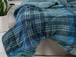 Borea Κουβερτοπάπλωμα Boxy Πετρόλ Μονό 160 x 220 cm Πετρόλ
