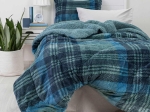 Borea Κουβερτοπάπλωμα Boxy Πετρόλ Μονό 160 x 220 cm Πετρόλ