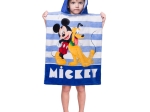 Borea Παιδικό Πόντσο Βαμβακερό Βελούδινο Mickey 320gsm 50 x 115 cm Μπλε
