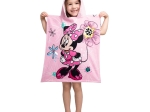 Borea Παιδικό Πόντσο Βαμβακερό Βελούδινο Minnie 320gsm 50 x 115 cm Ροζ