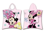 Borea Παιδικό Πόντσο Βαμβακερό Βελούδινο Minnie 320gsm 50 x 115 cm Ροζ
