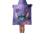 Borea Παιδικό Πόντσο Βαμβακερό Βελούδινο Stitch 320gsm 50 x 115 cm Λιλά