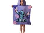 Borea Παιδικό Πόντσο Βαμβακερό Βελούδινο Stitch 320gsm 50 x 115 cm Λιλά