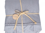 Borea Κουβερλί Μονόχρωμο Σετ Anais Υπέρδιπλο 220 x 240 cm + (2) 50 x 70 cm Γκρι