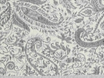 Borea Ριχτάρι Βαμβακερό Τριθέσιο Paisley 180 x 300 cm Γκρι