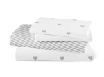 Borea Σεντόνι Mix & Match Hearts Μονό 160 x 240 cm Ροζέ