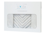 Borea Τραπεζομάντηλο Βελονάκι Αριάδνη 140 x 220 cm + (8) 45 x 45 cm Λευκό
