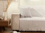 Borea Ριχτάρι Βαμβακερό Τριθέσιο Aztek 180 x 300 cm Σιέλ