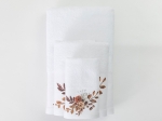 Borea Πετσέτες Σετ 3ΤΜΧ Sienna 70 x 140 / 50 x 90 / 30 x 50 cm Λευκό