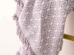 Borea Ριχτάρι Βαμβακερό Πολυθρόνας Ikat 180 x 180 cm Γκρι