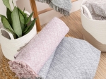Borea Ριχτάρι Βαμβακερό Τετραθέσιο Rhombus 180 x 350 cm Λαδί