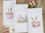 Borea Ποτηρόπανα Κουζίνας BunnyCup Σετ 3ΤΜΧ (3) 50 x 70 cm Λευκό