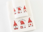 Borea Πετσέτες Χριστουγεννιάτικες Σετ 2ΤΜΧ Christmas Gnome Εκρού 50 x 90 / 30 x 50 cm Εκρού